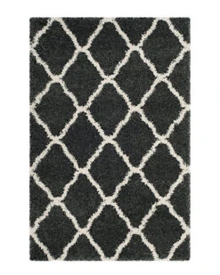 Safavieh Sgh-Hudson Shag Power-Loomed Synthetic Solid Rug Home
