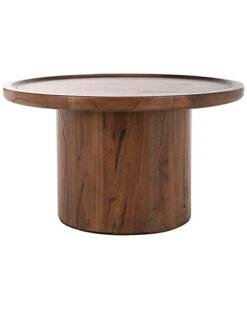 Safavieh Furniture Devin Round Pedestal Coffee Table Home