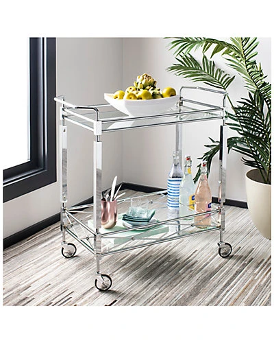 Safavieh Furniture Ingrid 2-Tier Rectangle Bar Cart Home - Image 2