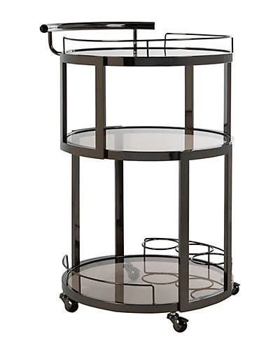 Safavieh Rio 3-Tier Round Bar Cart & Wine Rack Home