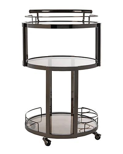 Safavieh Rio 3-Tier Round Bar Cart & Wine Rack Home - Image 4