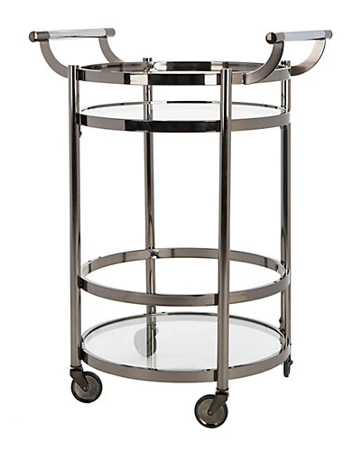 Safavieh Sienna 2-Tier Round Bar Cart Home