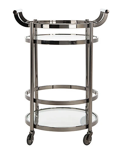 Safavieh Sienna 2-Tier Round Bar Cart Home - Image 4