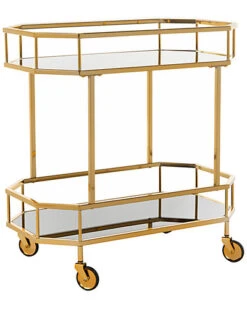 Safavieh Furniture Silva 2-Tier Octagon Bar Cart Home