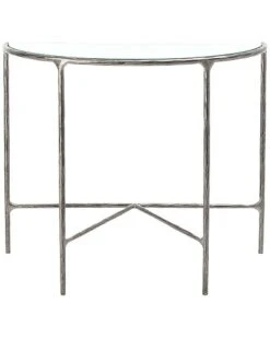 Jessa Forged Metal Console Table Home