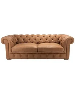 Andres Leather Chesterfield Sofa Home