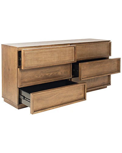 Zeus 6 Drawer Wood Dresser Home - Image 2
