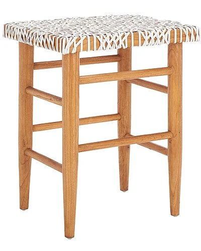 Safavieh Kaleo Woven Leather Counter Stool Home