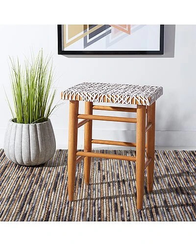 Safavieh Kaleo Woven Leather Counter Stool Home - Image 2