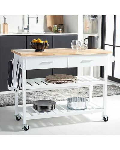 Safavieh Kiko 2-Drawer Kitchen Cart Home - Image 2