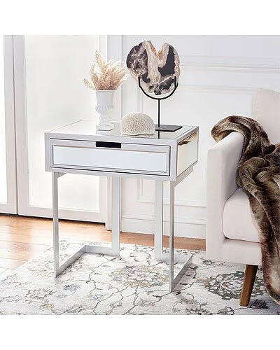 Safavieh Lilo 1 Drawer Mirror Accent Table Home - Image 2