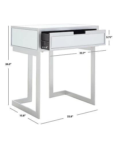 Safavieh Lilo 1 Drawer Mirror Accent Table Home - Image 4