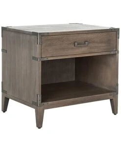 Nisha 1 Drawer Wood Nightstand Home