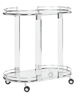 Lennon Acrylic Bar Trolley Home