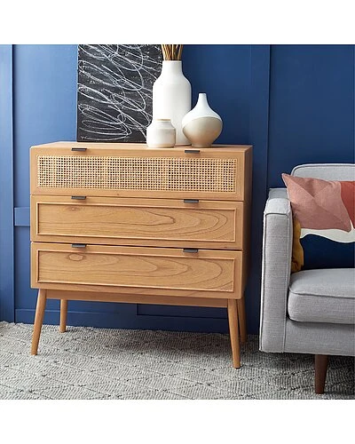 Safavieh Baisley 3-Drawer Rattan Chest Home - Image 2