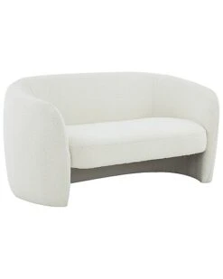 Zhao Boucle Curved Loveseat Home