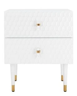 Neptune 2 Drawer Side Table Home