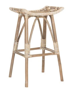 Safavieh Leda Rattan Bar Stool Home