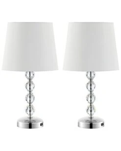 Safavieh Nola Stacked Crystal Ball Lamp Home