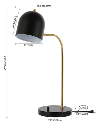 Safavieh Drina Table Lamp With USB Port Home - Image 4