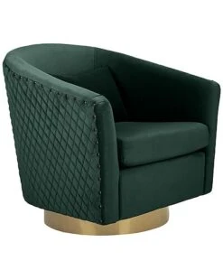 Safavieh Clara Quilted Swivel Tub Chair Home