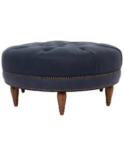 Bedell Round Tufted Ottoman Home