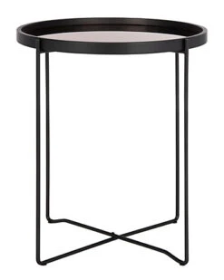 Safavieh Ruby Small Round Tray Top Accent Table Home