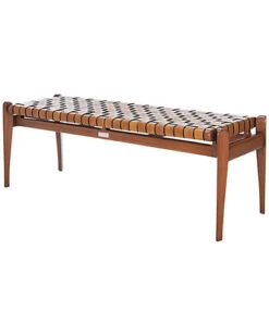 Dilan Leather Bench Home