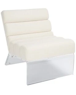 Josie Acrylic And Boucle Accent Chair Home