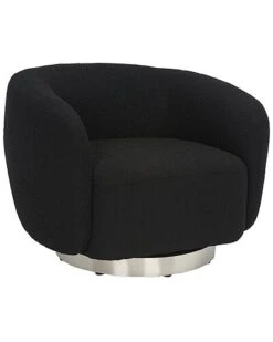 Bernard Boucle Swivel Accent Chair Home