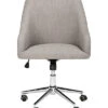 Safavieh Adrienne Linen Chrome Leg Swivel Office Chair Home
