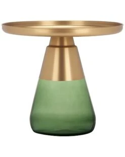 Sella Glass Base Accent Table Home