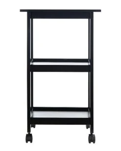 Safavieh Bevin Black 2 Shelf Kitchen Cart Home