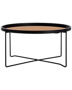 Safavieh Ruby Round Tray Top Coffee Table Home