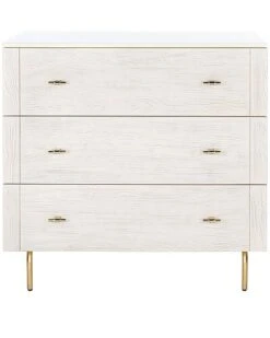 Safavieh Genevieve Cream 3-Drawer Dresser Home