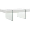 Safavieh Jacob Glass Modern Coffee Table Home