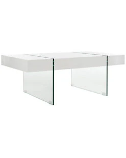 Safavieh Jacob Glass Modern Coffee Table Home