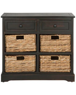 Safavieh Herman Storage Unit With Wicker Baskets Home