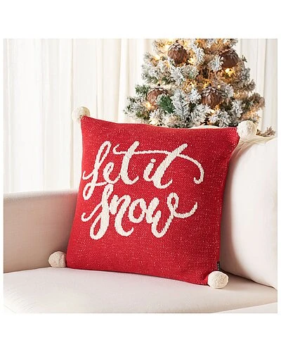 Safavieh Let It Snow Holiday Pillow Home - Image 2