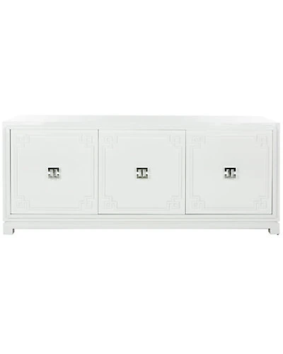 Arcelia 3-Door White Lacquer Sideboard Home
