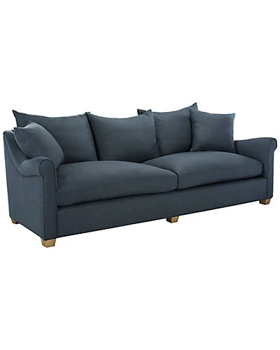 Fraiser Navy Linen Sofa Home
