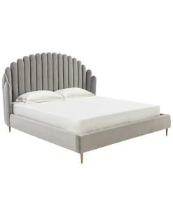 Rosabella Channel Tufted Queen Bed Home