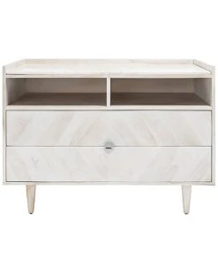 Rose Herringbone Nightstand Home