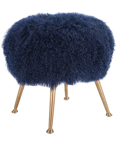 Anna Sheepskin Ottoman Home - Image 2