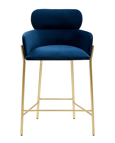 Lize Velvet Counter Stool Home
