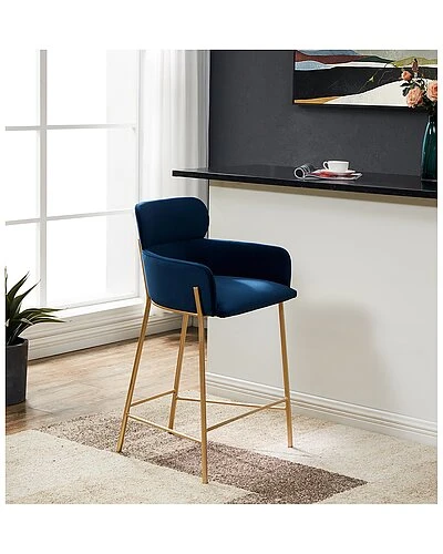 Lize Velvet Counter Stool Home - Image 4