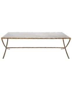 Debbie Rectangular Metal Coffee Table Home