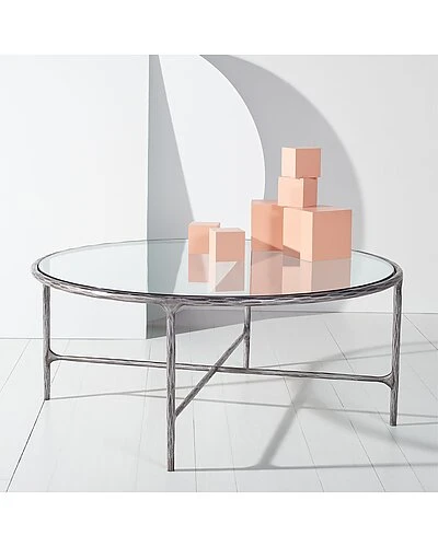 Jessa Round Metal Coffee Table Home - Image 2