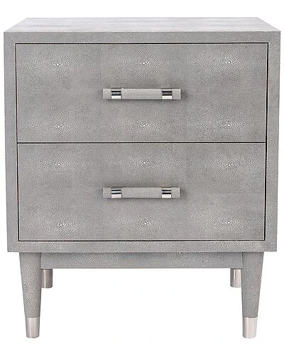 Jodie Faux Shagreen Nightstand Home
