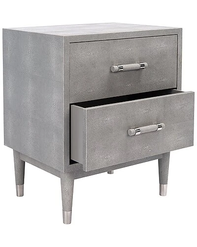 Jodie Faux Shagreen Nightstand Home - Image 2